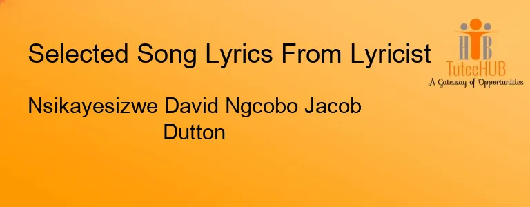 Nsikayesizwe David Ngcobo Jacob Dutton
