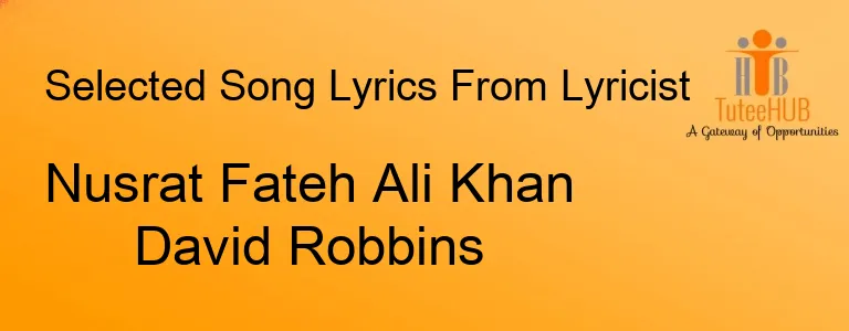 Nusrat Fateh Ali Khan David Robbins