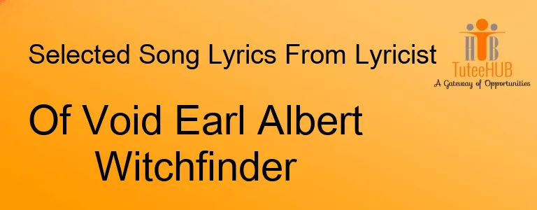 Of Void Earl Albert Witchfinder