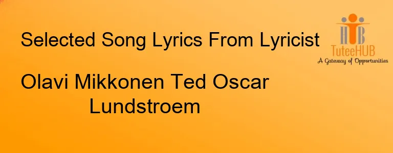 Olavi Mikkonen Ted Oscar Lundstroem