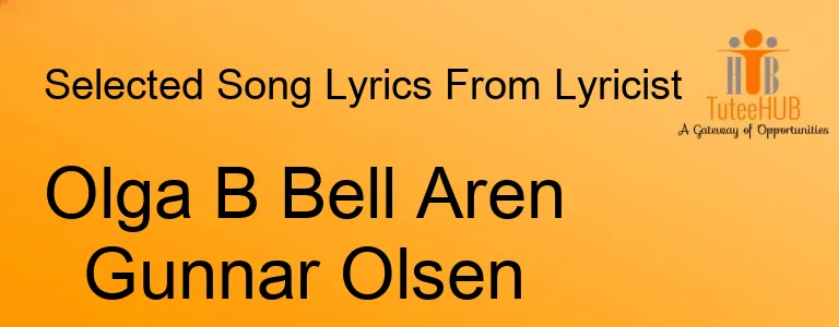 Olga B Bell Aren Gunnar Olsen