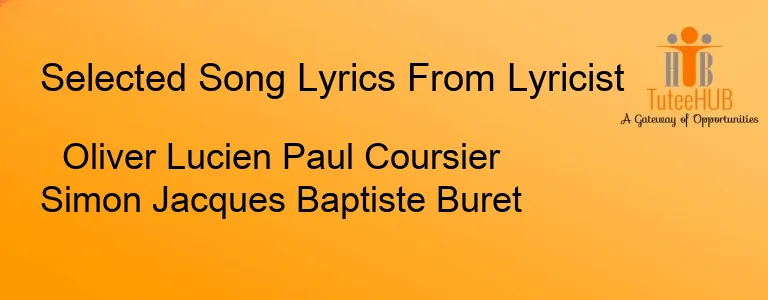 Oliver Lucien Paul Coursier Simon Jacques Baptiste Buret