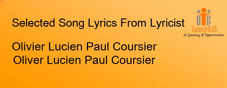 Olivier Lucien Paul Coursier Oliver Lucien Paul Coursier