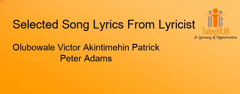 Olubowale Victor Akintimehin Patrick Peter Adams