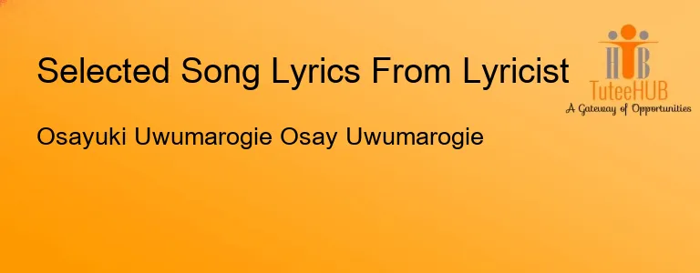 Osayuki Uwumarogie Osay Uwumarogie