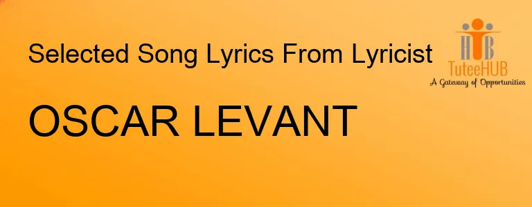 OSCAR LEVANT