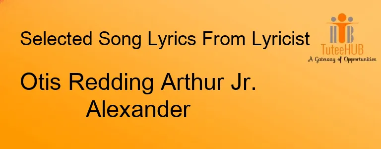 Otis Redding Arthur Jr. Alexander