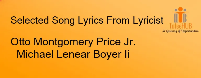 Otto Montgomery Price Jr. Michael Lenear Boyer Ii