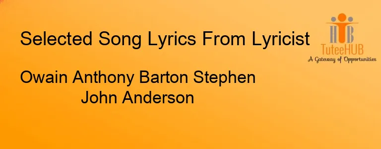 Owain Anthony Barton Stephen John Anderson