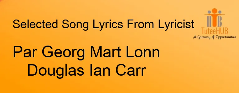 Par Georg Mart Lonn Douglas Ian Carr