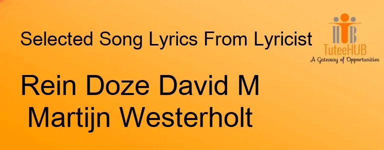 Rein Doze David M Martijn Westerholt