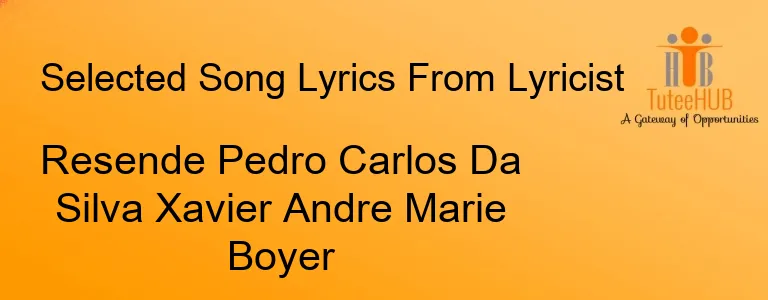 Resende Pedro Carlos Da Silva Xavier Andre Marie Boyer