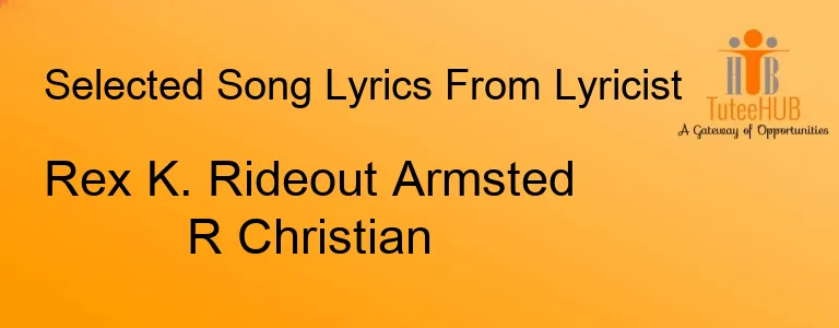 Rex K. Rideout Armsted R Christian