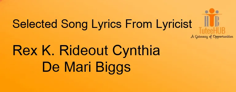 Rex K. Rideout Cynthia De Mari Biggs