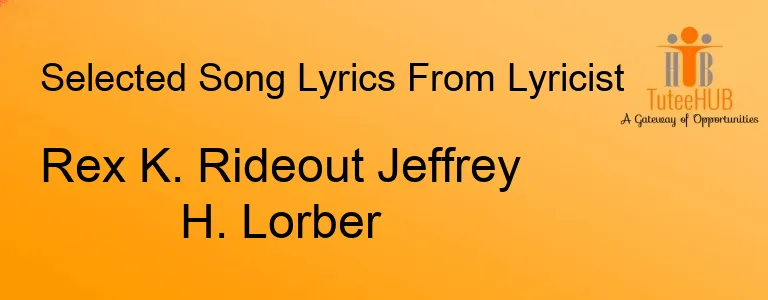 Rex K. Rideout Jeffrey H. Lorber