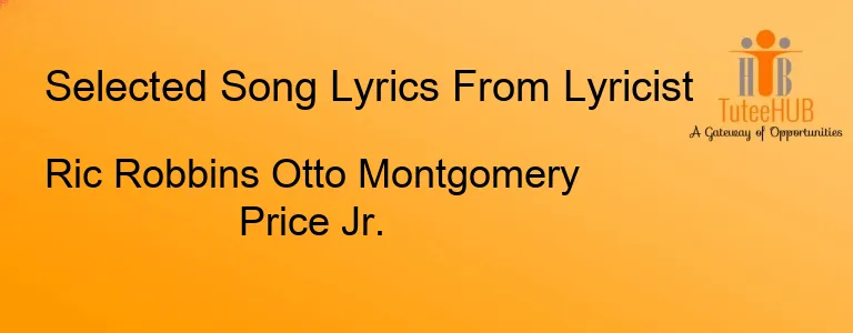 Ric Robbins Otto Montgomery Price Jr.