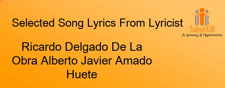 Ricardo Delgado De La Obra Alberto Javier Amado Huete