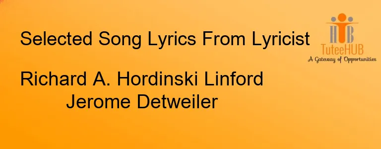 Richard A. Hordinski Linford Jerome Detweiler