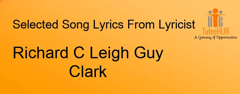 Richard C Leigh Guy Clark