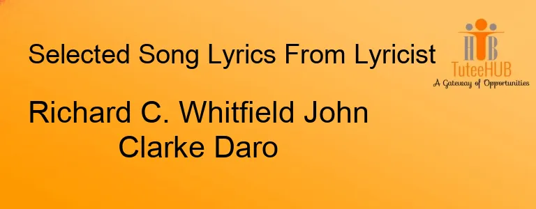 Richard C. Whitfield John Clarke Daro