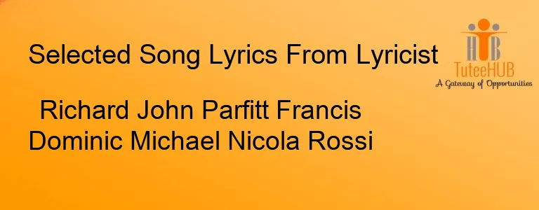 Richard John Parfitt Francis Dominic Michael Nicola Rossi