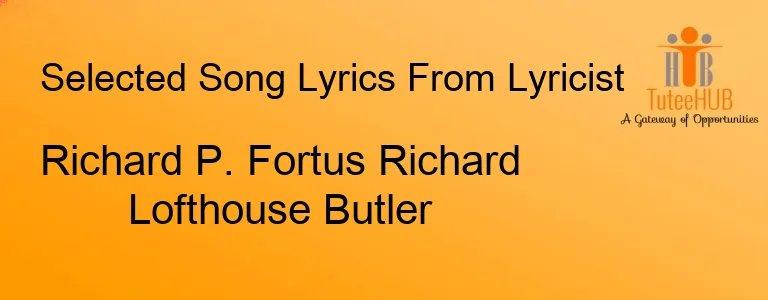 Richard P. Fortus Richard Lofthouse Butler