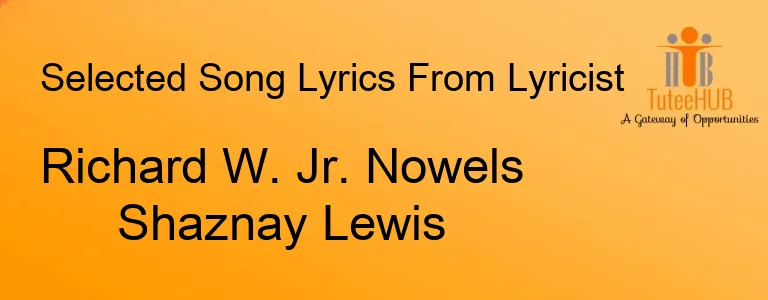 Richard W. Jr. Nowels Shaznay Lewis