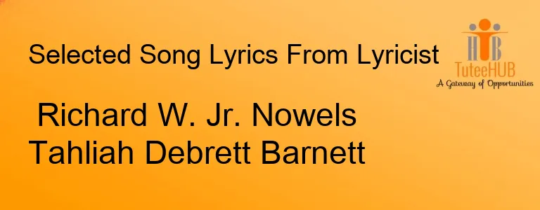Richard W. Jr. Nowels Tahliah Debrett Barnett