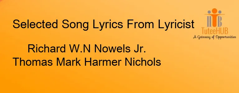 Richard W.N Nowels Jr. Thomas Mark Harmer Nichols