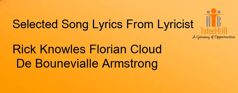 Rick Knowles Florian Cloud De Bounevialle Armstrong