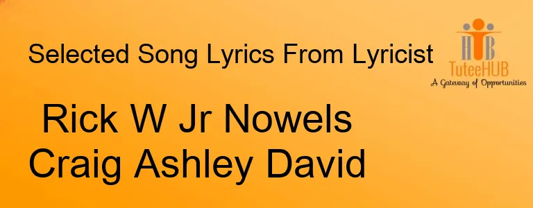 Rick W Jr Nowels Craig Ashley David