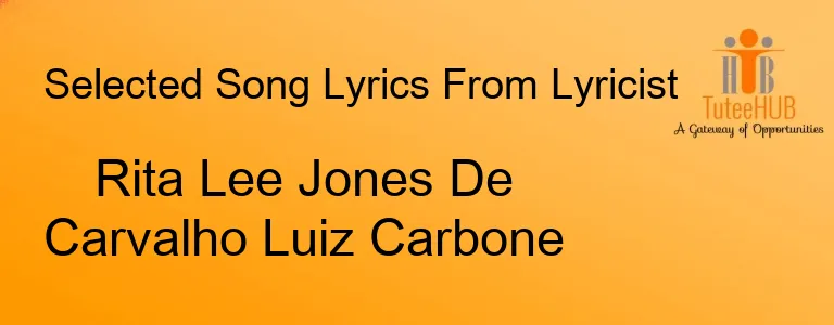 Rita Lee Jones De Carvalho Luiz Carbone