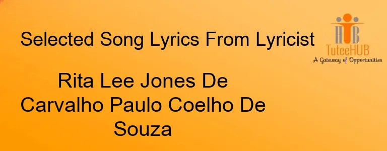 Rita Lee Jones De Carvalho Paulo Coelho De Souza