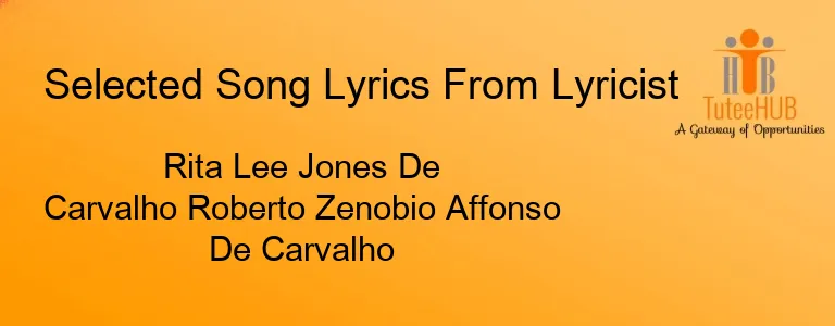 Rita Lee Jones De Carvalho Roberto Zenobio Affonso De Carvalho
