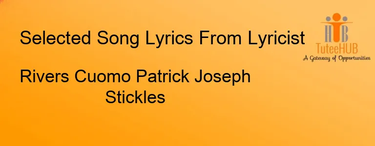 Rivers Cuomo Patrick Joseph Stickles