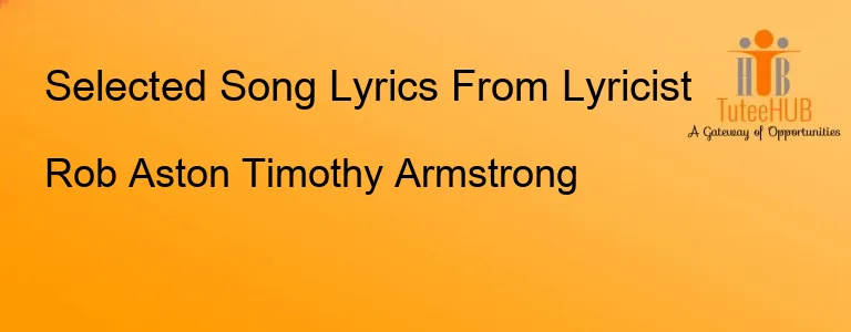 Rob Aston Timothy Armstrong