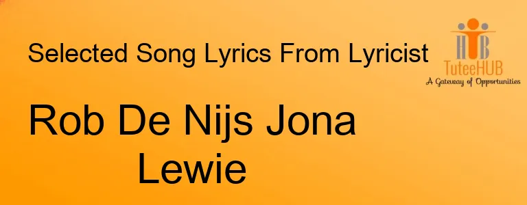 Rob De Nijs Jona Lewie