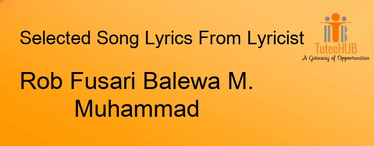 Rob Fusari Balewa M. Muhammad