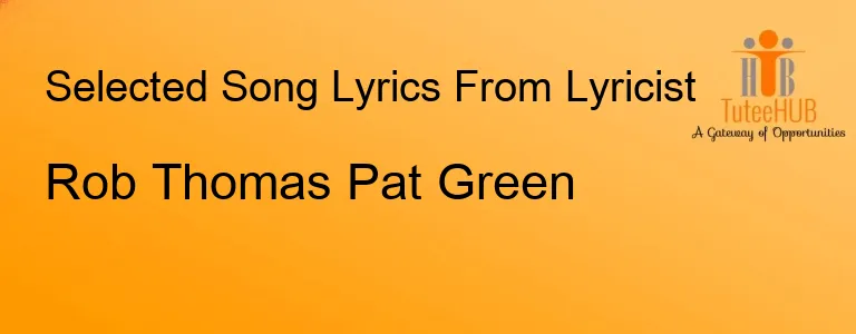 Rob Thomas Pat Green