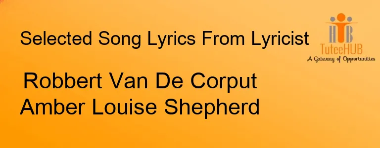 Robbert Van De Corput Amber Louise Shepherd