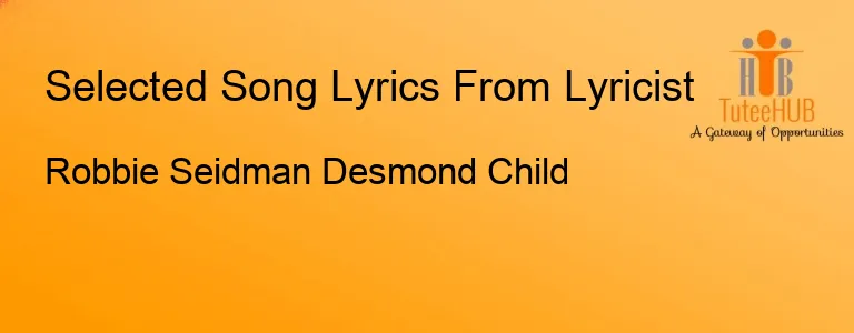 Robbie Seidman Desmond Child