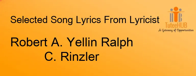 Robert A. Yellin Ralph C. Rinzler