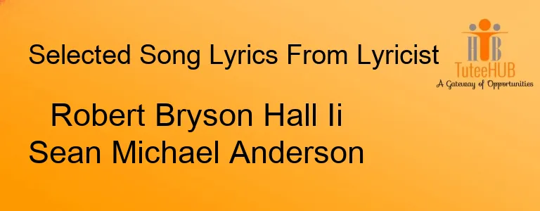 Robert Bryson Hall Ii Sean Michael Anderson