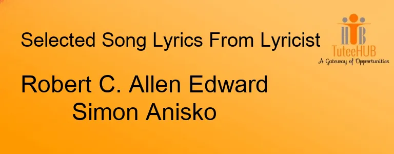 Robert C. Allen Edward Simon Anisko