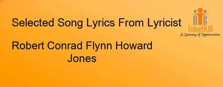 Robert Conrad Flynn Howard Jones