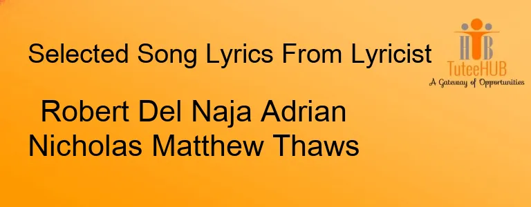 Robert Del Naja Adrian Nicholas Matthew Thaws