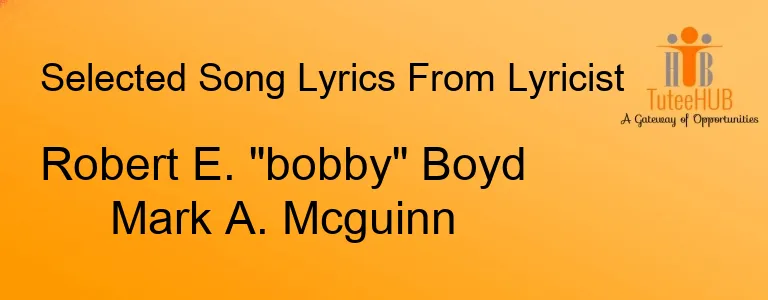 Robert E. "bobby" Boyd Mark A. Mcguinn