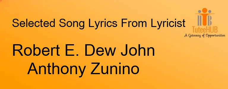 Robert E. Dew John Anthony Zunino