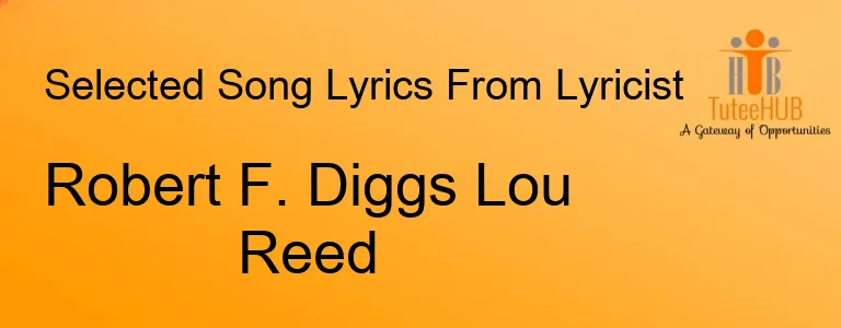 Robert F. Diggs Lou Reed