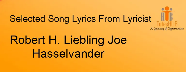 Robert H. Liebling Joe Hasselvander
